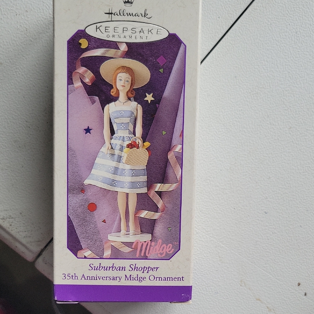 #1Vintage 1998 Hallmark Keepsake Suburban Shopper Ornament 35t Anniversary Midge